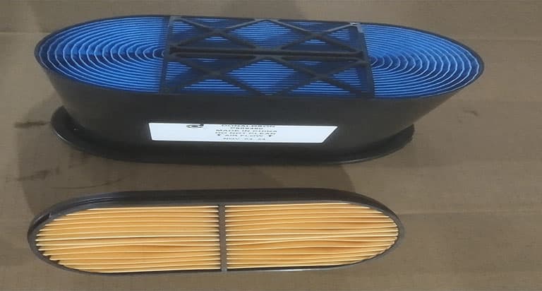 Honeycomb filter (inner core + outer core)