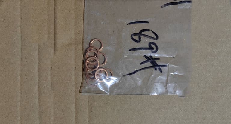 Copper gasket