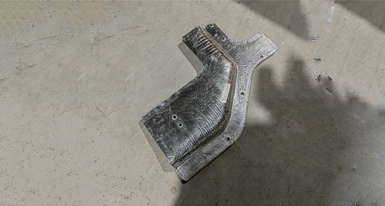 Left sound insulation board