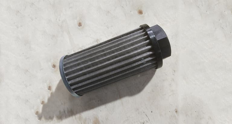 Hydraulic return oil/suction oil filter element