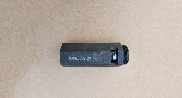 main oil pressure valve assembly