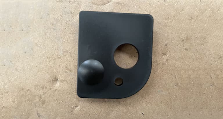 right rear plastic blanking cap