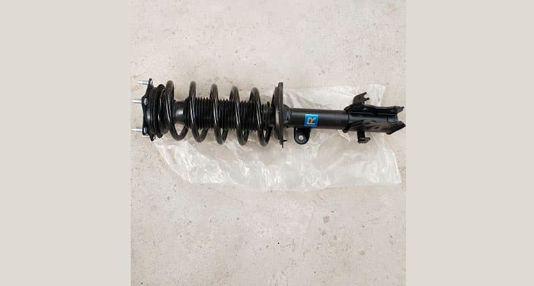 front and right shock absorber