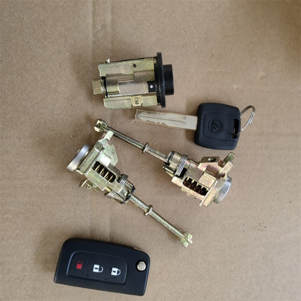 Control key with lock cylinder assembly