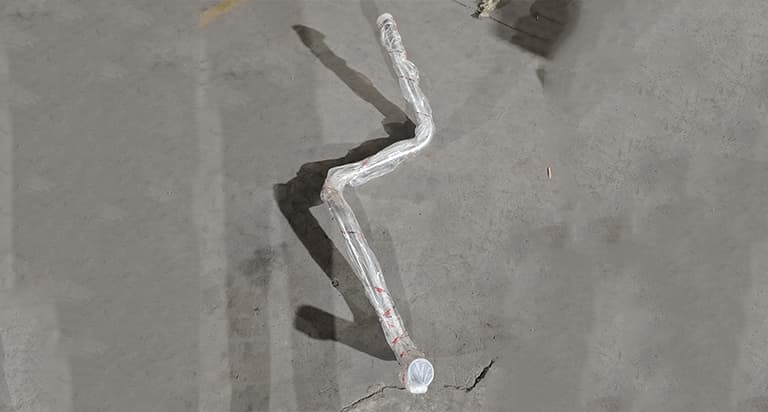 Radiator outlet pipe