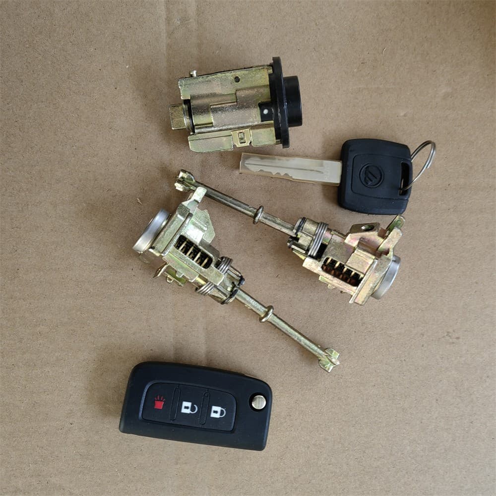 Control key with lock cylinder assembly