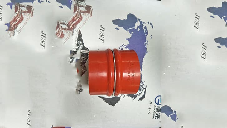 Intercooler connecting hose red