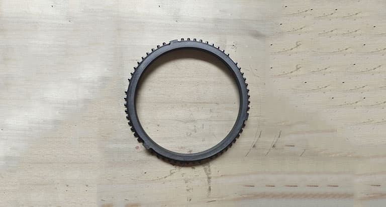 Synchronizer ring cone tooth sleeve