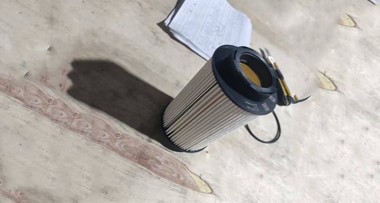 Fuel filter element with O-ring