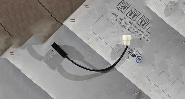 Interior temperature sensor assembly