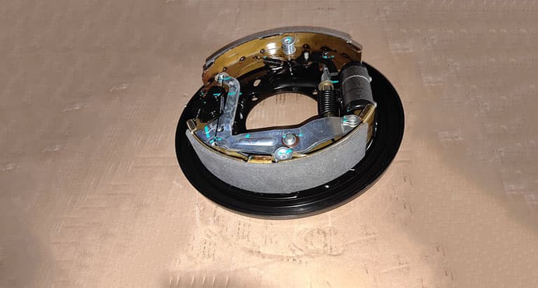 Left rear brake shoe