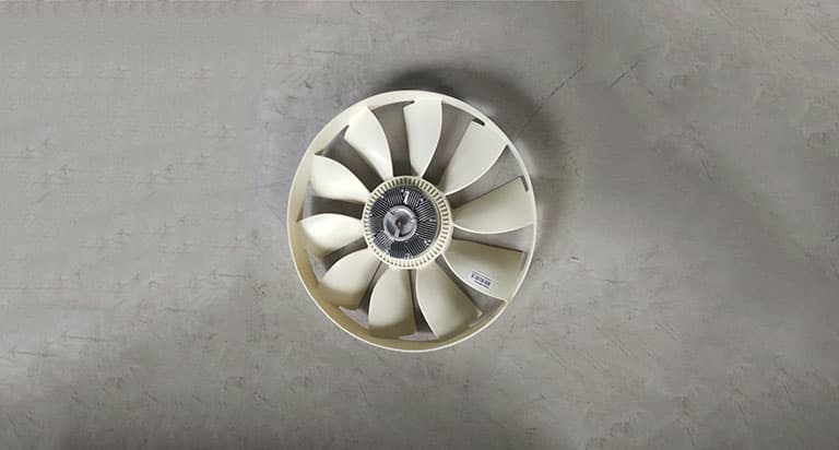 Silicone oil fan