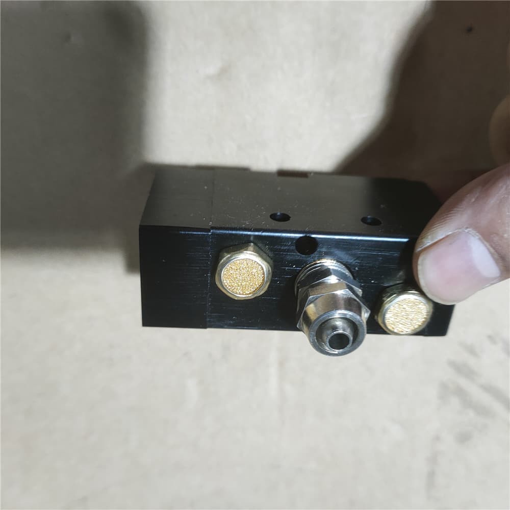 Two position five way solenoid valve