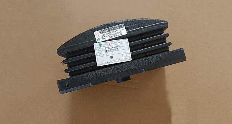 rear steel rubber support