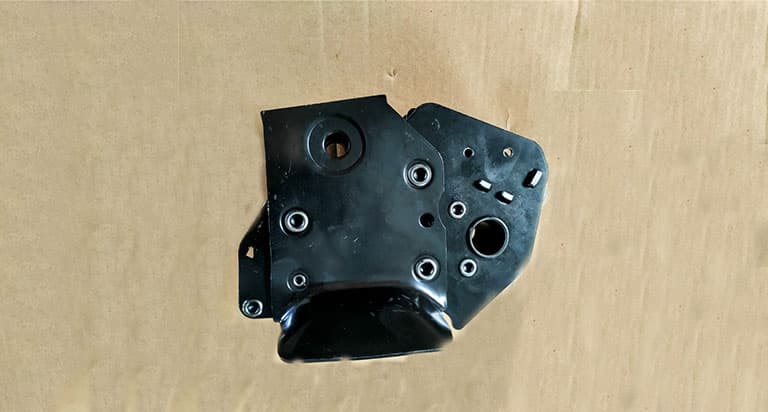 With air spring hydraulic lock assembly (right)