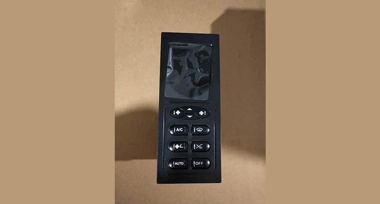 Air conditioning switch control panel