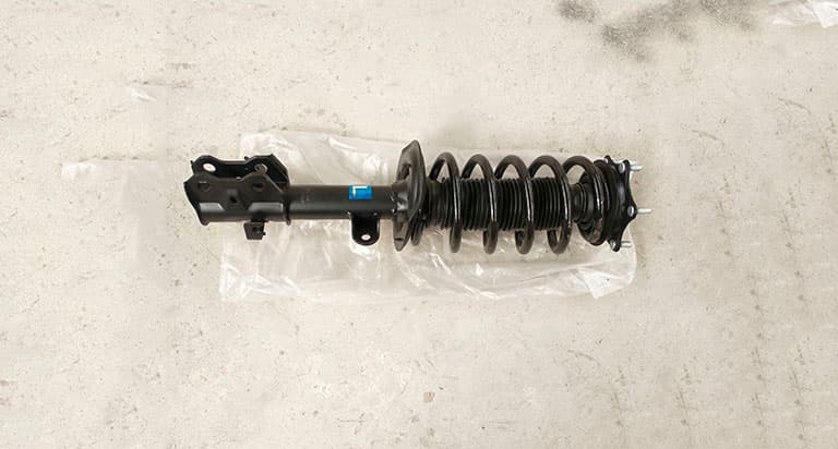 front and left shock absorber